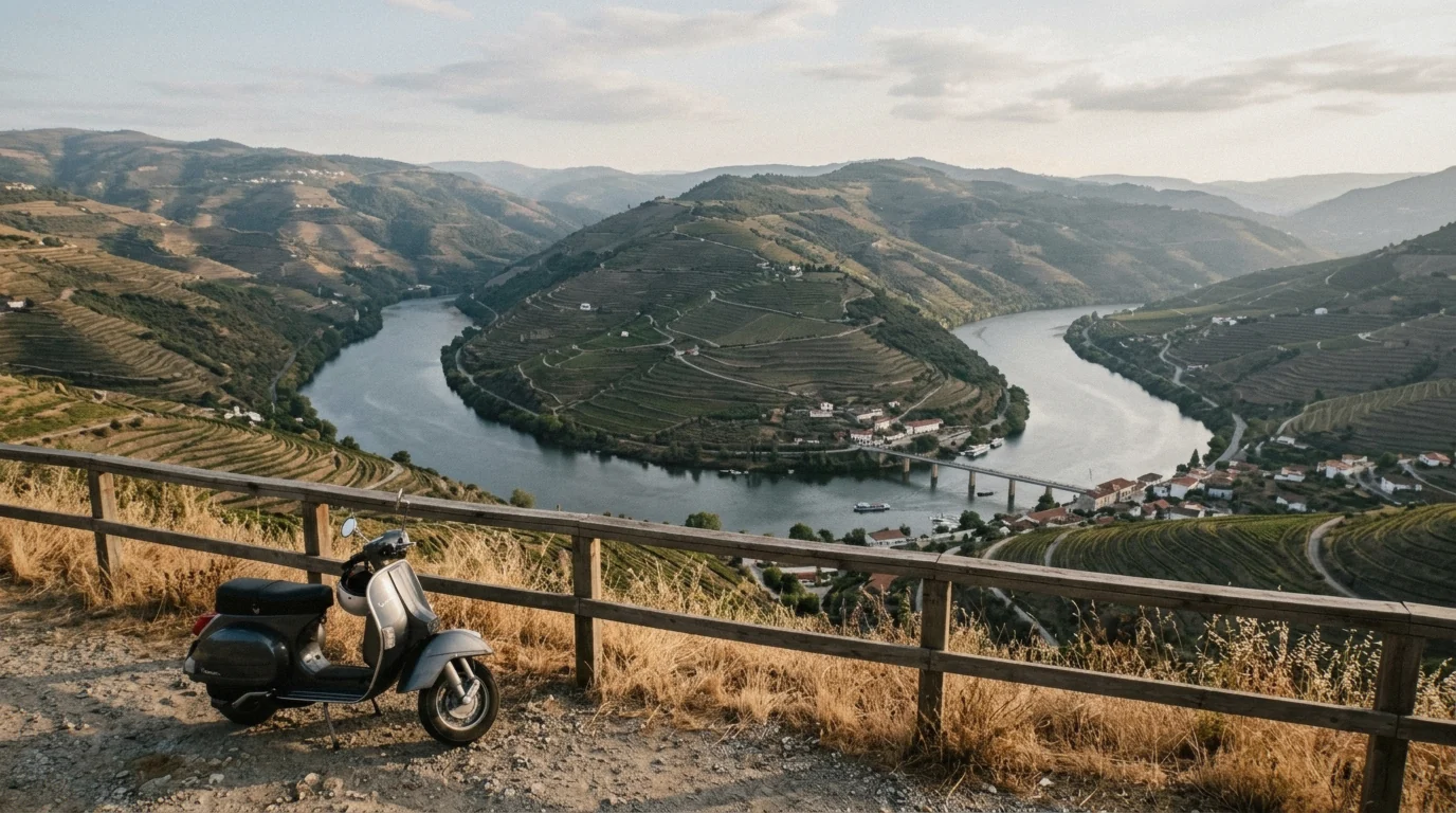 Casal de Loivos viewpoint above Pinhão on a half-day Douro Valley wine tour