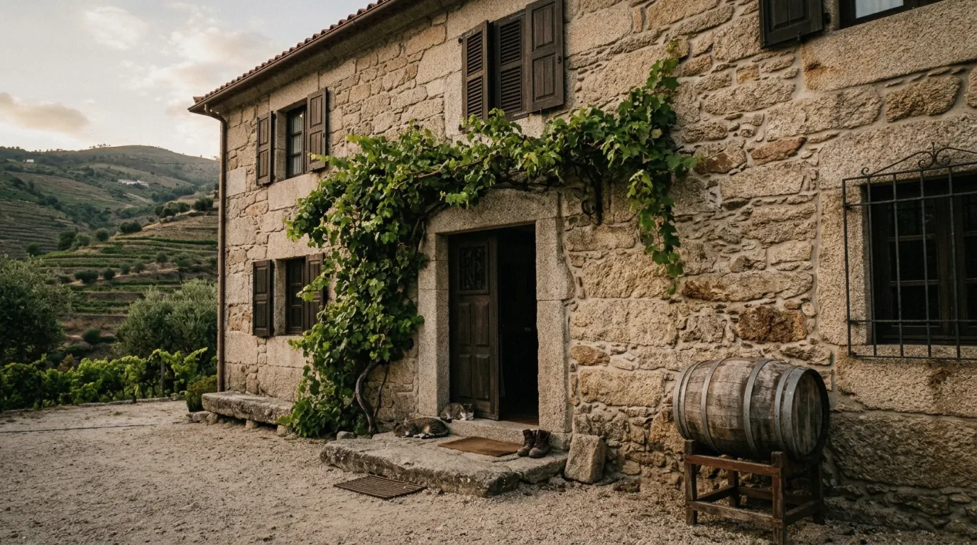 Granite manor house of the Bambuti brothers Douro Valley tour with manor lunch